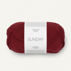 Sandnes Garn Sunday deep wine red