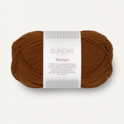 Sandnes Garn Sunday by PetiteKnit chocolate truffle