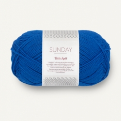 Sandnes Garn Sunday by PetiteKnit electric blue