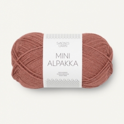 Sandnes Garn Mini Alpakka støvet plommerosa