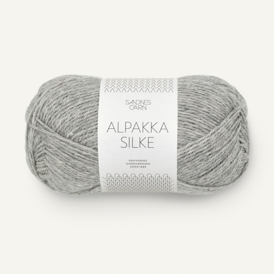 Sandnes Garn Alpakka Silke grey mottled
