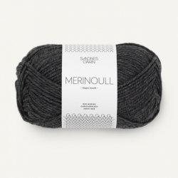 Sandnes Garn Merinoull dark grey mottled