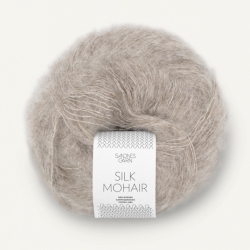 Sandnes Garn Silk Mohair beige mottled