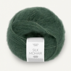 Sandnes Garn Silk Mohair dyp skoggrønn