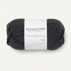 Sandnes Garn KlompeLOMPE Tynn Merinoull mork gra gronn