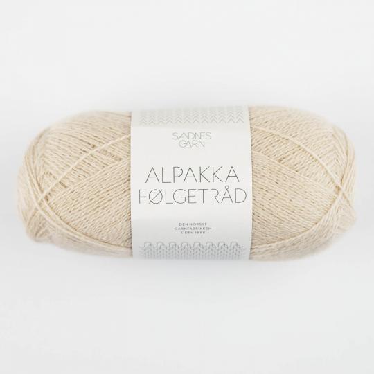 Sandnes Garn Alpakka Folgetrad hvit