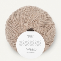 Sandnes Garn Tweed recycled beige