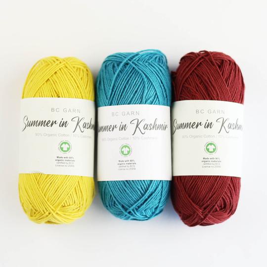 BC Garn Summer in Kashmir Colori fuori produzione GOTS Sonnengelb