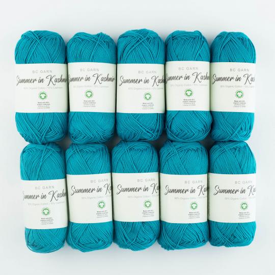 BC Garn Summer in Kashmir GOTS Sale Farben 500g Paket Sonnengelb