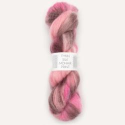 Sandnes Garn Tynn Silk Mohair Print Pink berries