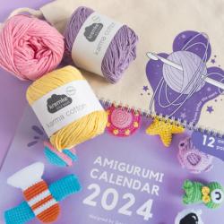 Kremke Soul Wool Amigurumi Kalender 2024 Set von Garnknuten 