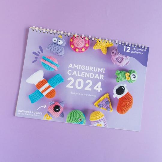 Kremke Soul Wool Amigurumi Kalender 2024 Set von Garnknuten  englisch