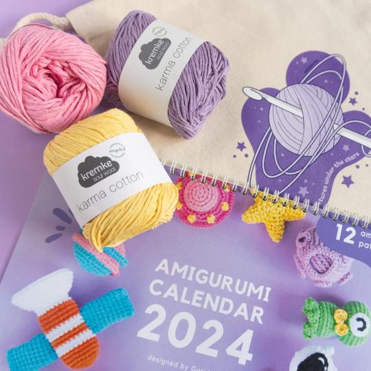 Kremke Soul Wool Amigurumi Kalender 2024 Set von Garnknuten  englisch