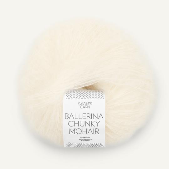 Sandnes Garn Ballerina Chunky Mohair hvit