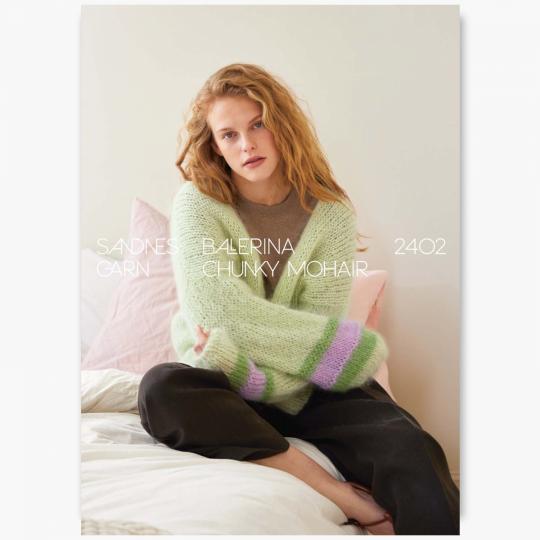 Sandnes Garn Sandnes Garn Patterns 2402 Ballerina Chunky Mohair Facile Cardigan (deutsch)