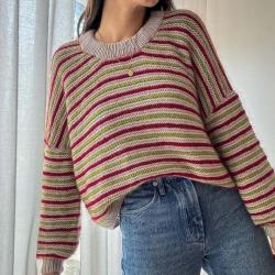 Kremke Soul Wool Pattern Hepatica Sweater