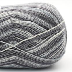 Kremke Soul Wool Edelweiss Print 4fach Landscapes Basalt