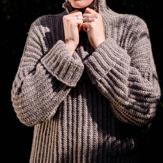 Erika Knight Opskrift Pelham Sweater dänisch