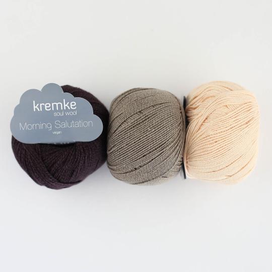 Kremke Soul Wool Morning Salutation VEGAN Sale-Farben Schwarzbraun