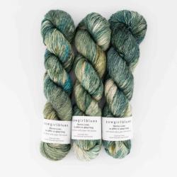 Cowgirl Blues Merino Linen Farbverlauf handgefärbt My Heart will go on