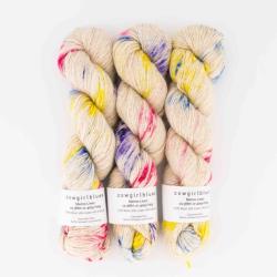 Cowgirl Blues Merino Linen Farbverlauf handgefärbt Jabulani