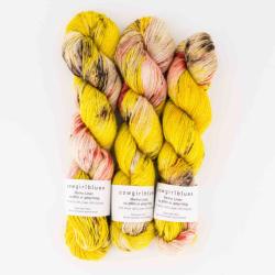 Cowgirl Blues Merino Linen Farbverlauf handgefärbt Big Yellow Taxi