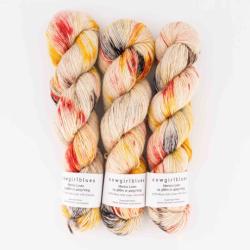 Cowgirl Blues Merino Linen Farbverlauf handgefärbt Weekend Special