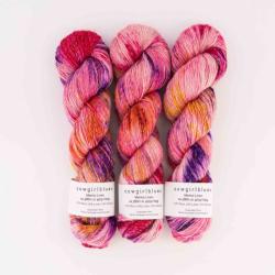 Cowgirl Blues Merino Linen Farbverlauf handgefärbt Respect