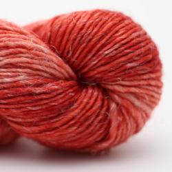 Cowgirl Blues Merino Linen solid hand dyed Ruby Grapefruit