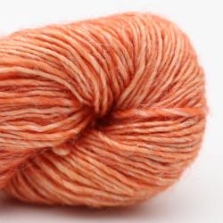 Cowgirl Blues Merino Linen solid hand dyed Carrot Juice