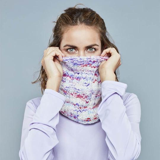 Amano Anleitung Antonella Cowl englisch