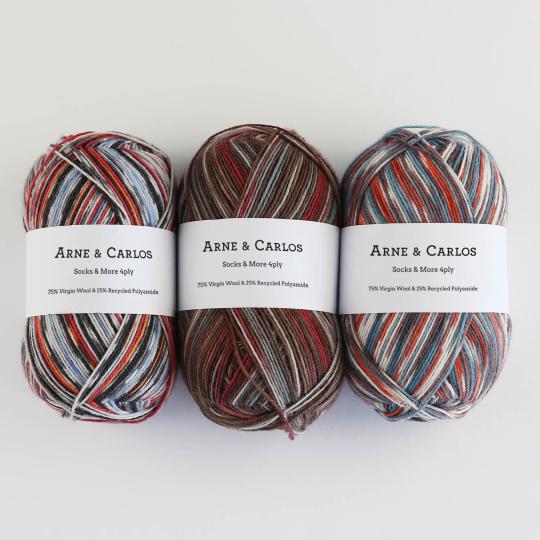 Arne & Carlos Socks & More Collection 4ply nusfjord color