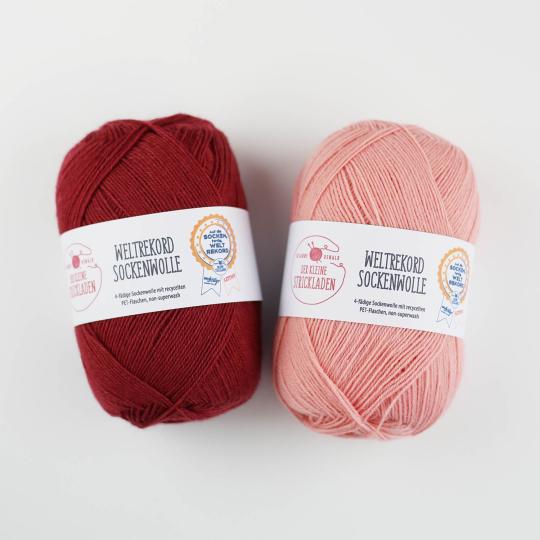 Der kleine Strickladen Weltrekord Sockenwolle  Naturweiß