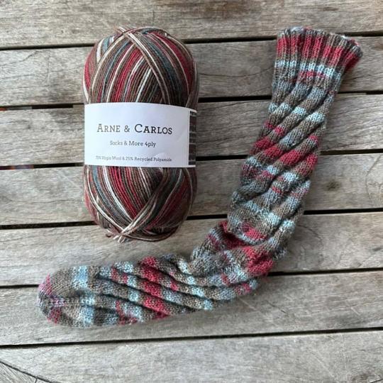 Arne & Carlos Anleitung Spiral Sock englisch