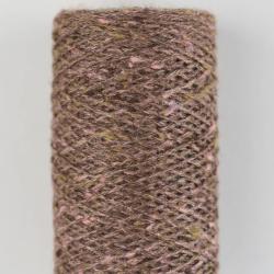 BC Garn Tussah Tweed brown-rose mix Spule
