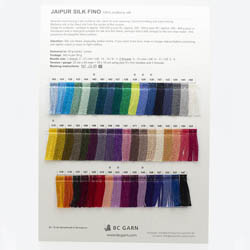 BC Garn Shade Cards BC Garn Jaipur Silk Fino/Jaipur Peace Silk				