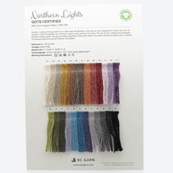 BC Garn Schede colori di BC Yarn 						Northern Lights						