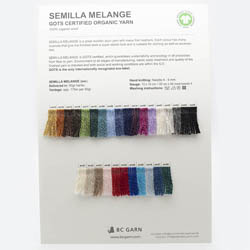 BC Garn Schede colori di BC Yarn 						Semilla Melange GOTS						