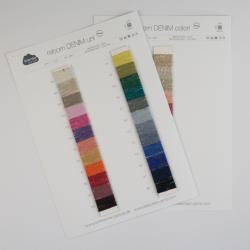 Kremke Farbkarten von Kremke Soul Wool Reborn Denim uni und colori