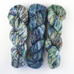 Cowgirl Blues Merino Twist Yarn gradient hand dyed 9 to 5