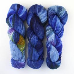 Cowgirl Blues Merino twist gradient Teint à la main Simply the Best