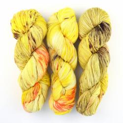 Cowgirl Blues Merino TWIST Yarn Farbverlauf handgefärbt Big Yellow Taxi