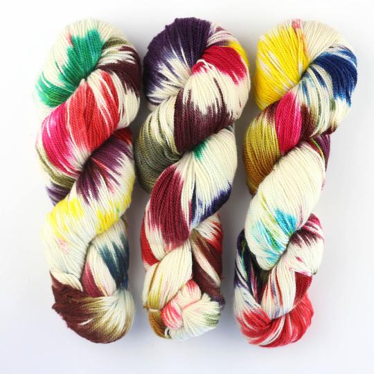 Cowgirl Blues Merino Twist Yarn gradient hand dyed Cape Carnival