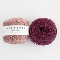 Cowgirl Blues Merino Twist Yarn solids hand dyed