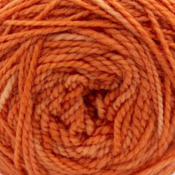 Cowgirl Blues Merino Twist Yarn solids hand dyed Carrot Juice
