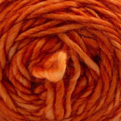 Cowgirl Blues Aran Single solids handgefärbt Auslauf Carrot Juice
