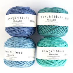 Cowgirl Blues Merino DK solids 50g handgefärbt