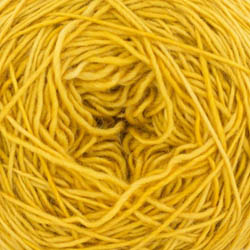 Cowgirl Blues Merino single lace solid Teint à la main Mustard