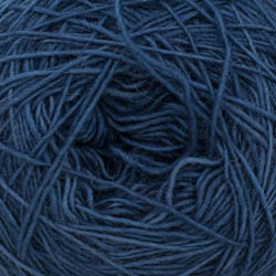 Cowgirl Blues Merino single lace solid Teint à la main Indigo