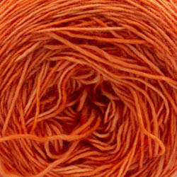 Cowgirl Blues Merino Single Lace solid Håndfarvet Carrot Juice